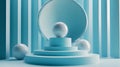 Minimalist geometric background, abstract 3D render, simple design.