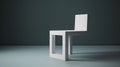 Minimalist Geometric Chair: A Fusion Of Digital Minimalism And Classicist Approach