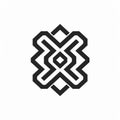 Minimalist Geometric Logo Inspired By Bamileke Art And Polish Folklore