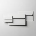 Minimalist geometric shelving unit against a plain background Royalty Free Stock Photo