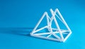 Minimalist Geometric Structure of Triangles Royalty Free Stock Photo