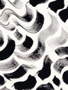 Minimalist Graphic Brush Stroke Pattern Waves II
