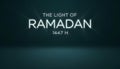 Glowing Neon Text Announcing The Light Of Ramadan Greeting Royalty Free Stock Photo