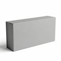 Minimalist gray concrete block on white background Royalty Free Stock Photo