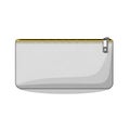 Minimalist Gray Pencil Case Illustration Royalty Free Stock Photo