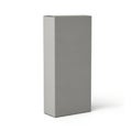 Minimalist gray rectangular box standing alone Royalty Free Stock Photo