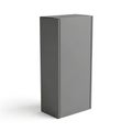 Minimalist gray rectangular box on surface Royalty Free Stock Photo