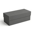 Minimalist gray rectangular storage box Royalty Free Stock Photo