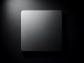 Minimalist Gray Rounded Square on Dark Background Royalty Free Stock Photo