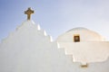 minimalist greek church detail Royalty Free Stock Photo