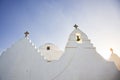 minimalist greek church detail Royalty Free Stock Photo