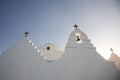 minimalist greek church detail Royalty Free Stock Photo