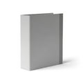 Minimalist grey rectangular box with a subtle top edge detail Royalty Free Stock Photo