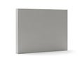 Minimalist grey rectangular object on white background Royalty Free Stock Photo