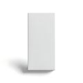 Minimalist grey rectangular prism object against a plain background Royalty Free Stock Photo