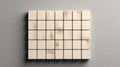 Minimalist Grid of Blank Scrabble Square tiles