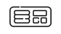 Minimalist Grid Menu Icon for Web UI UX Design Applications, vector design Generative AI Royalty Free Stock Photo