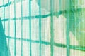 Minimalist grid patterns in light blue and green, representing structure and order Royalty Free Stock Photo