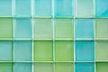 Minimalist grid patterns in light blue and green, representing structure and order Royalty Free Stock Photo