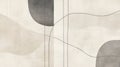 A minimalist hand-drawn design with fine lines forming simple geometric patterns in shades of soft