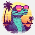 Cool Alligator In Sunglasses