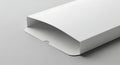 Clean White Product Box Mockup on Gray Background Royalty Free Stock Photo