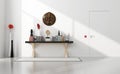 Minimalist home entance with consolle