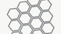 Minimalist Honeycomb Hexagon Pattern Background, vector design Generative AI Royalty Free Stock Photo