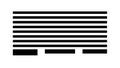Minimalist Horizontal Black Stripes Pattern Vector, vector design Generative AI Royalty Free Stock Photo