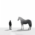 Minimalist Horse Illustration: A Captivating Perspective Rendering