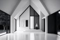 Minimalist house interior in a close-up view. Generative AI Royalty Free Stock Photo