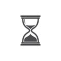 Minimalist icon for hourglass Royalty Free Stock Photo