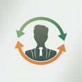 Human Resources Process Loop Symbol Royalty Free Stock Photo