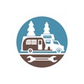 Minimalist icon for rv repair Royalty Free Stock Photo