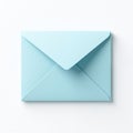 A light blue envelope on a white background Royalty Free Stock Photo