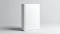Minimalist image of a blank white book standing upright representing storytelling, knowledge, creativity or a placeholder for your Royalty Free Stock Photo