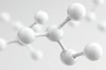 Minimalist representation of testosterone hormone molecule, showcasing interconnected spheres and bonds, emphasizing Royalty Free Stock Photo