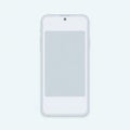 A minimalist image of a smartphone Royalty Free Stock Photo