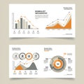 Minimalist infographic showcasing two sections