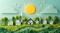 Minimalist Infographic Showing Renewable Energy Sources