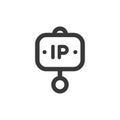 IP Address Tag Icon: Network Security Symbol Royalty Free Stock Photo