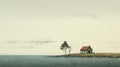 Minimalist Island House: A Muted Composition By Alessandro Gottardo
