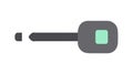 Minimalist Key Fob Icon for Essential Access Controls, vector design Generative AI Royalty Free Stock Photo