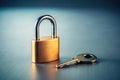 Minimalist Key and Lock A Simple Secure Symbol of Access Control and Trust in Modern Design