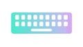 Minimalist keyboard design, symbolizing digital input & tech, vector design Generative AI Royalty Free Stock Photo