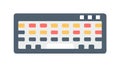 Minimalist Keyboard Vector Icon for Tech & Computing, vector design Generative AI Royalty Free Stock Photo