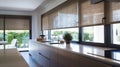 Minimalist Kitchen with Chic Roller Blinds