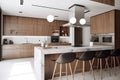 minimalist kitchen, with sleek appliances and minimal clutter