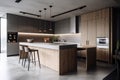 a minimalist kitchen, with sleek white appliances and zero clutter