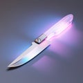 Minimalist Knife Design With Translucent Glass Melt Effect